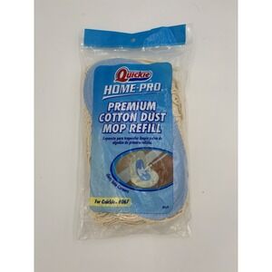 NEW Quickie TYPE D Homepro 100% Cotton Yarn Dust Mop Refill Head USA 90s 0674